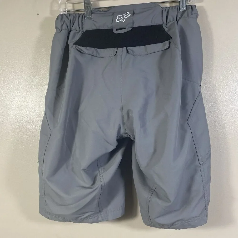 Fox Racing Lined & Padded Stretch Polyester MTB Cycling Shorts Men’s Size 30